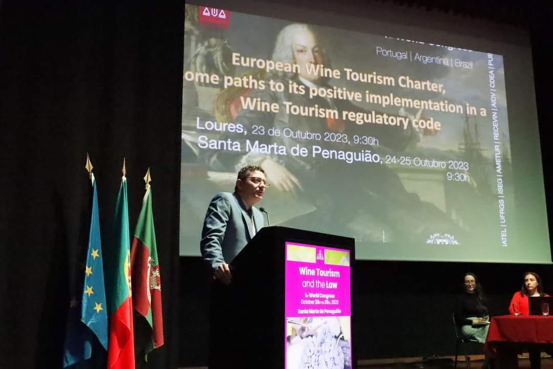 João Amaral no 1st World Congress Wine Tourism and the Law, Santa Marta de Penaguião